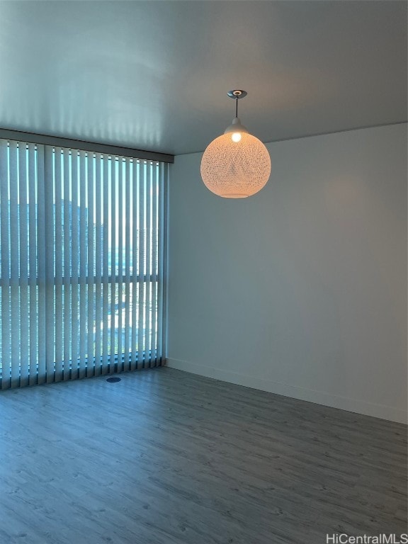 unfurnished room featuring wood-type flooring