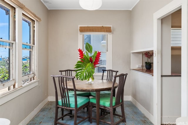 dining room featuring a healthy amount of sunlight