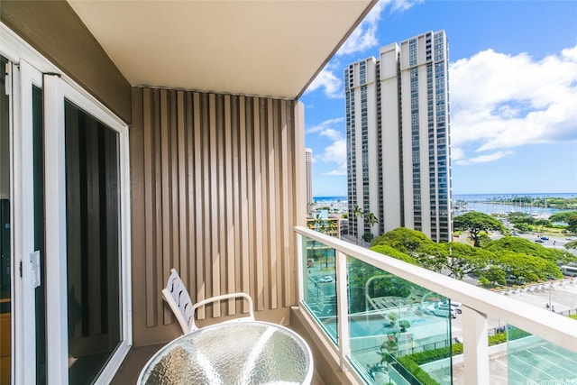 410 Atkinson Dr Unit 907, Honolulu, HI 96814 - balcony with a water view