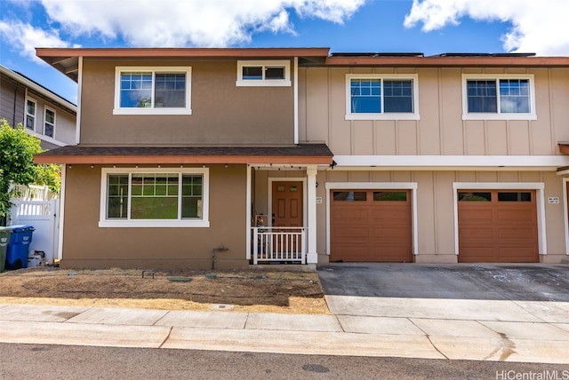 view of front of house featuring a garage