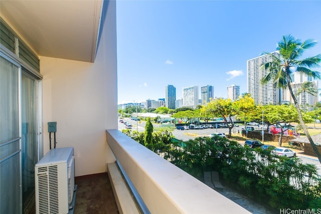 balcony with ac unit