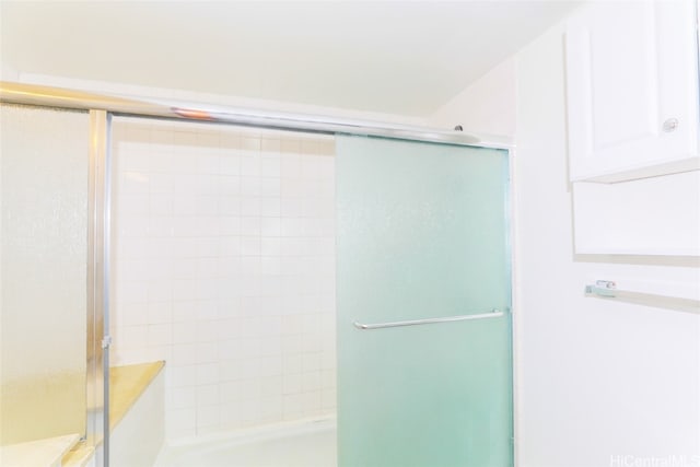 bathroom with an enclosed shower