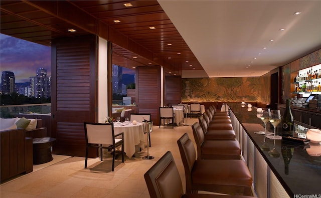 223 Saratoga Rd Unit 2708, Honolulu, HI 96815 - cinema with recessed lighting and wallpapered walls