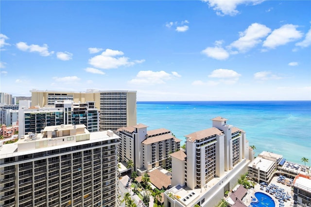 223 Saratoga Rd Unit 2708, Honolulu, HI 96815 - water view featuring nearby urban area