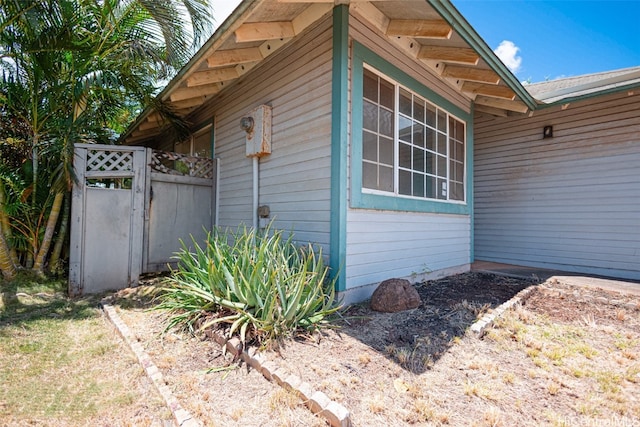 view of side of property