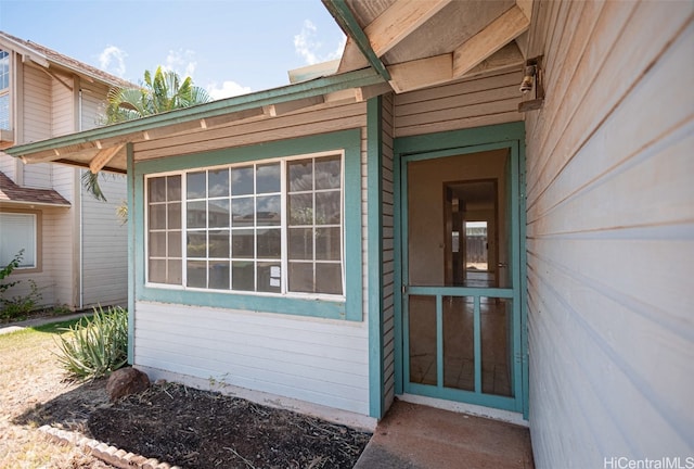 view of property entrance