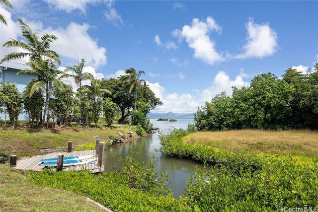 property view of water with a mountain view