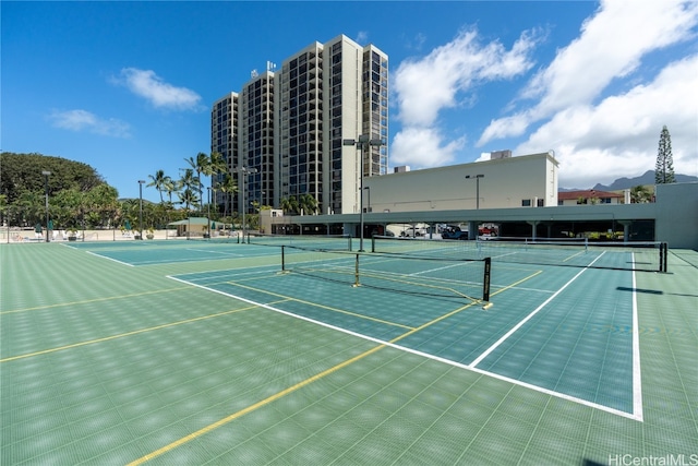 view of tennis court