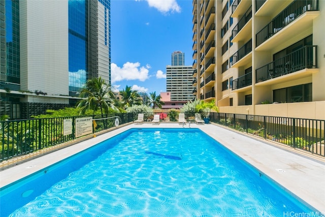 view of pool