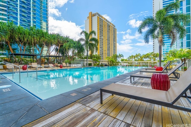 view of swimming pool