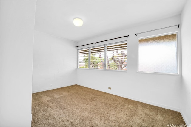 view of carpeted empty room