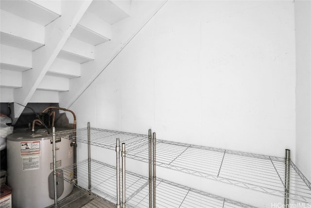 interior space with water heater