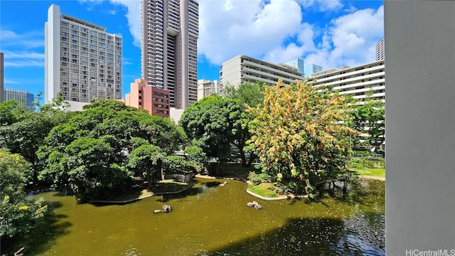 view of property featuring a water view