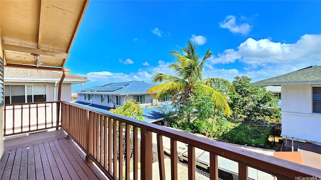 balcony featuring a residential view