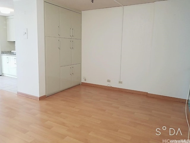 interior space featuring light hardwood / wood-style floors