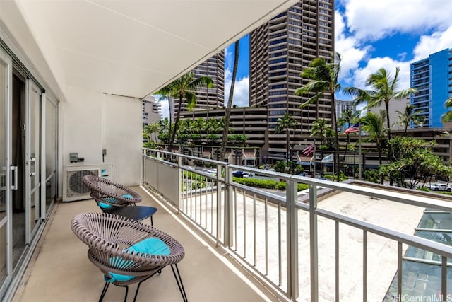 balcony with ac unit