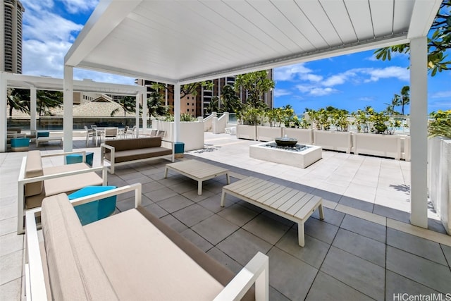 view of patio / terrace with outdoor lounge area