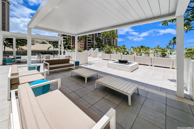 1777 Ala Moana Blvd Unit 207, Honolulu, HI 96815 - view of patio / terrace with an outdoor living space