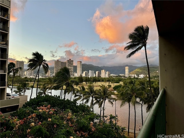 property view of water