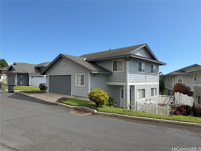 view of front of home featuring a garage