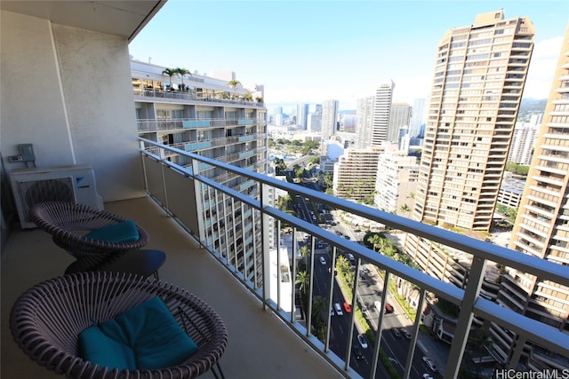 balcony with ac unit