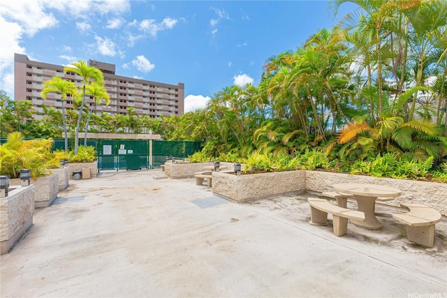 view of patio / terrace with fence