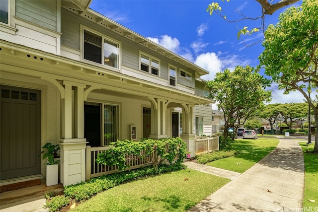 entrance to property with covered porch