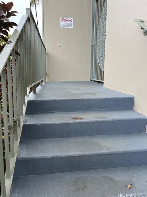 view of stairway