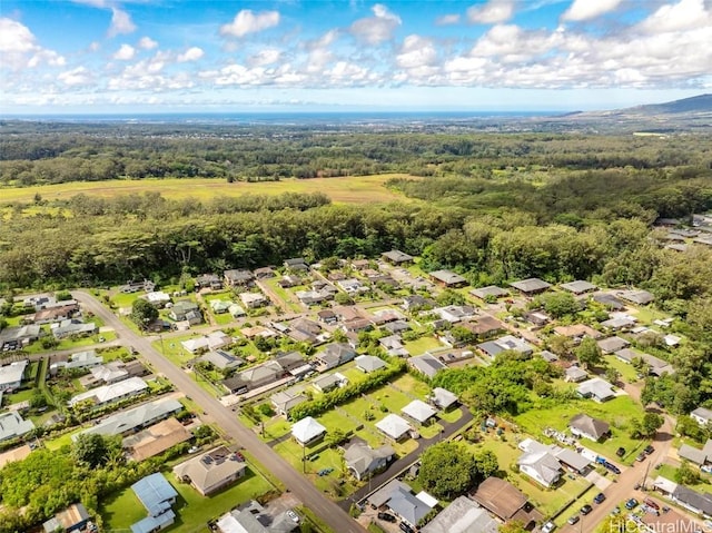 aerial view featuring a residential view