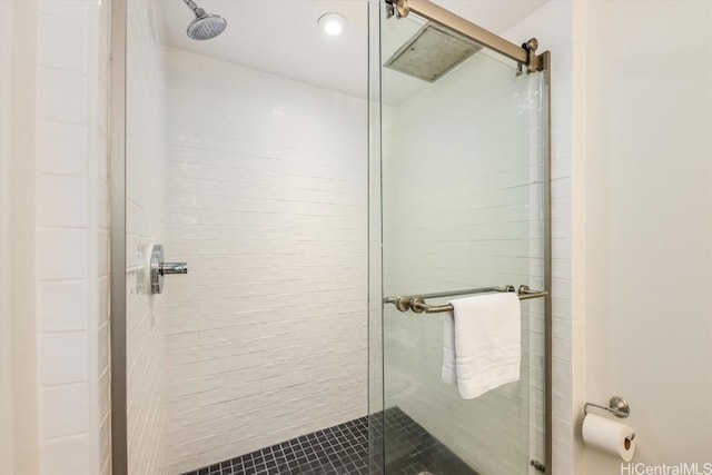 bathroom with walk in shower