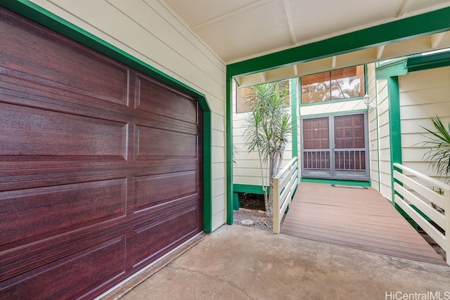 exterior space with covered porch