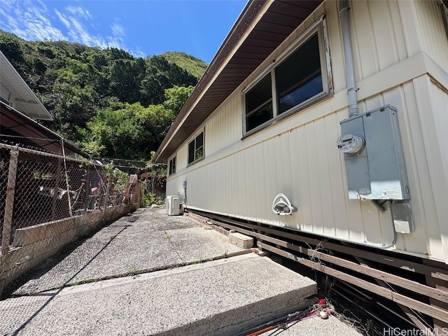 view of home's exterior with a patio area