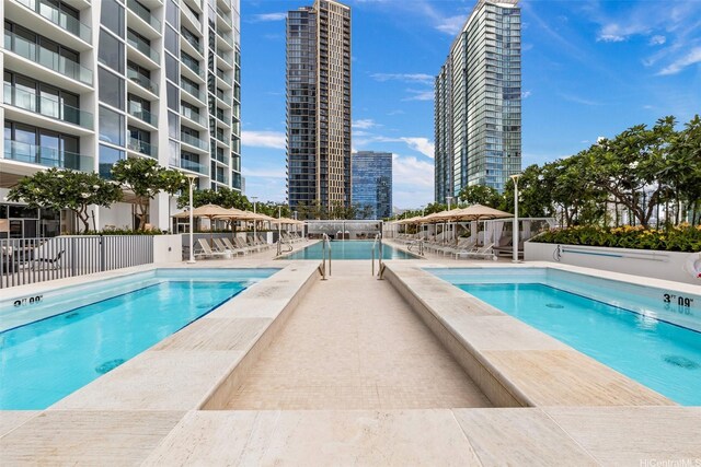1000 Auahi St Unit 2506, Honolulu, HI 96814 - community pool with a city view