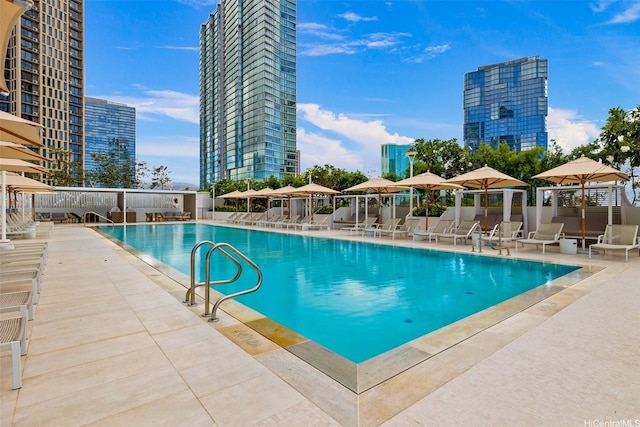 1000 Auahi St Unit 2506, Honolulu, HI 96814 - community pool featuring a patio and a view of city