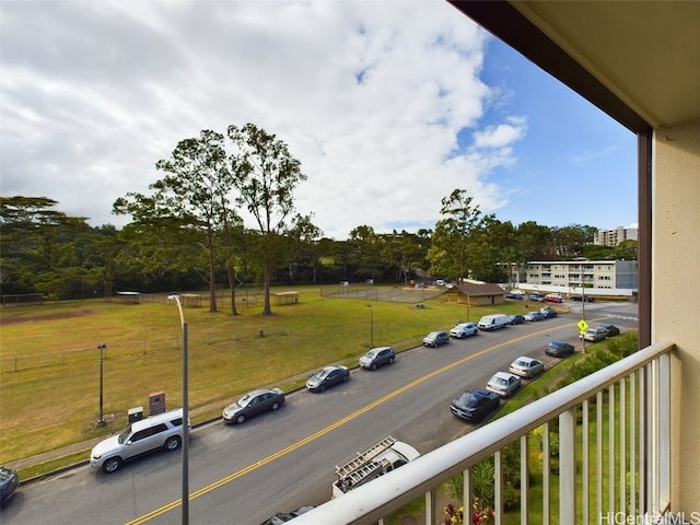 view of balcony