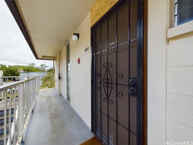 view of balcony