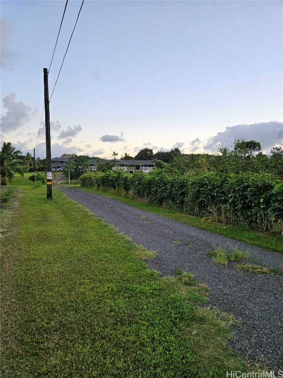 view of road