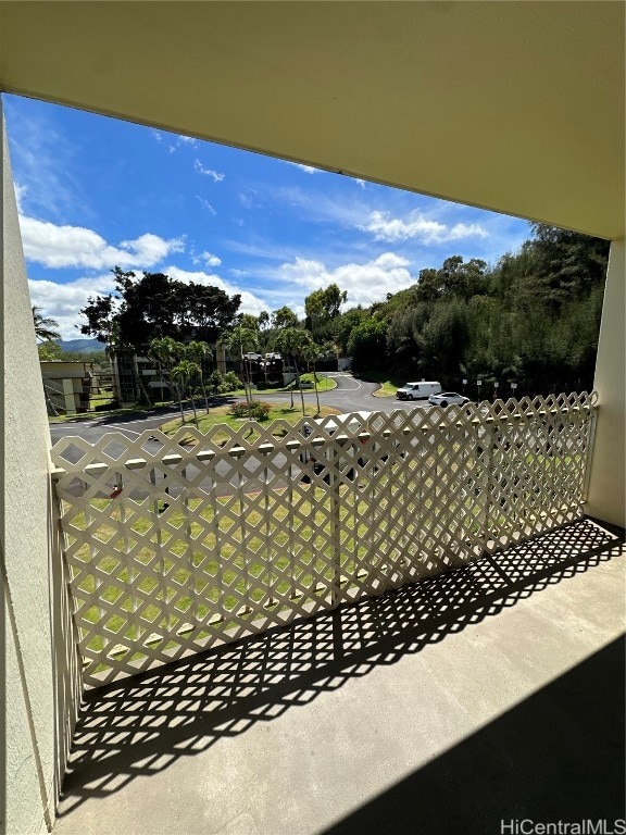 view of balcony