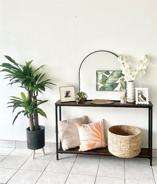 details with tile patterned floors