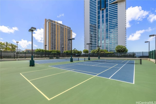 view of tennis court