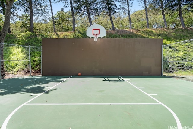 view of sport court