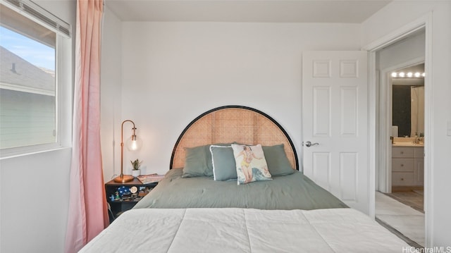 bedroom with ensuite bathroom