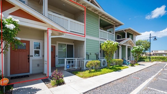 view of property with ac unit