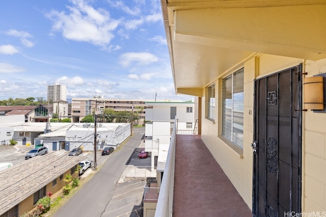 view of balcony