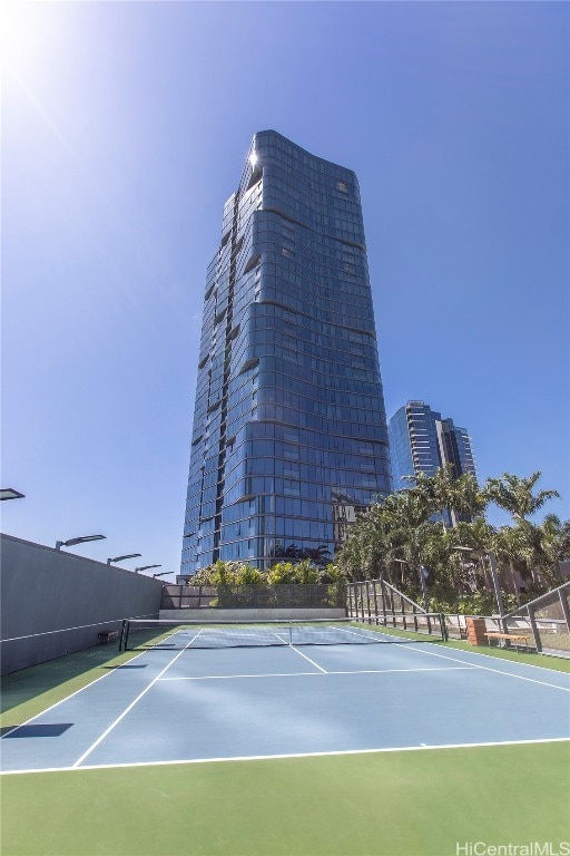 view of tennis court