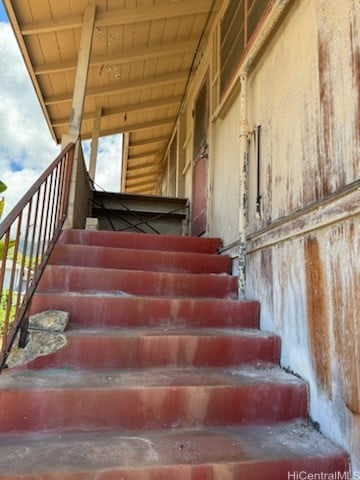 view of stairs