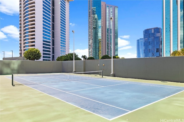 view of tennis court