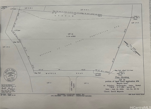 LOT14 Ahaolelo St, Kaneohe HI, 96744 land for sale