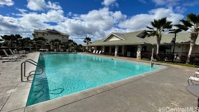 view of pool with a patio area