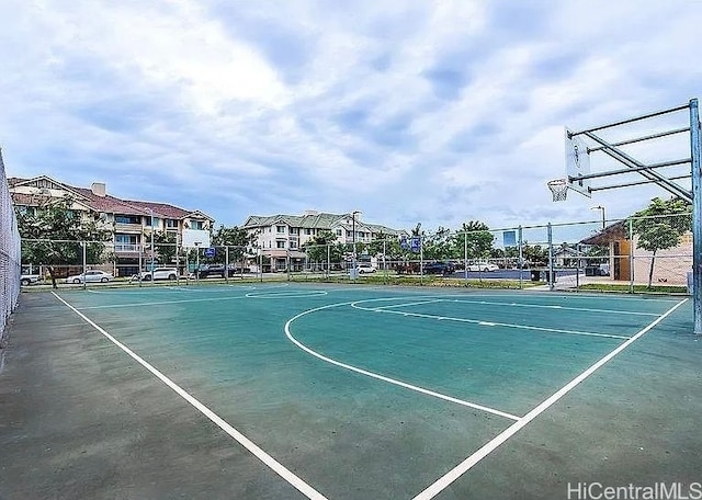 view of basketball court